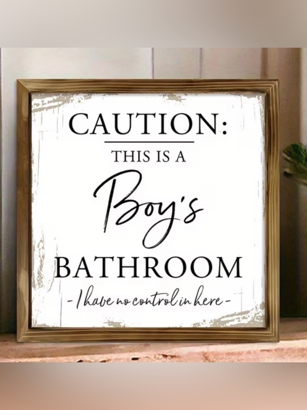 Funny Bathroom Wall Sign